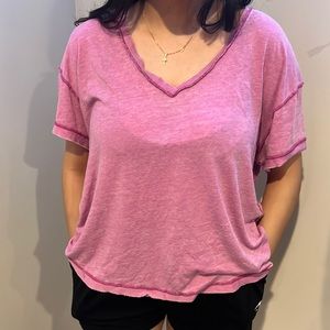 Free people open back t shirt